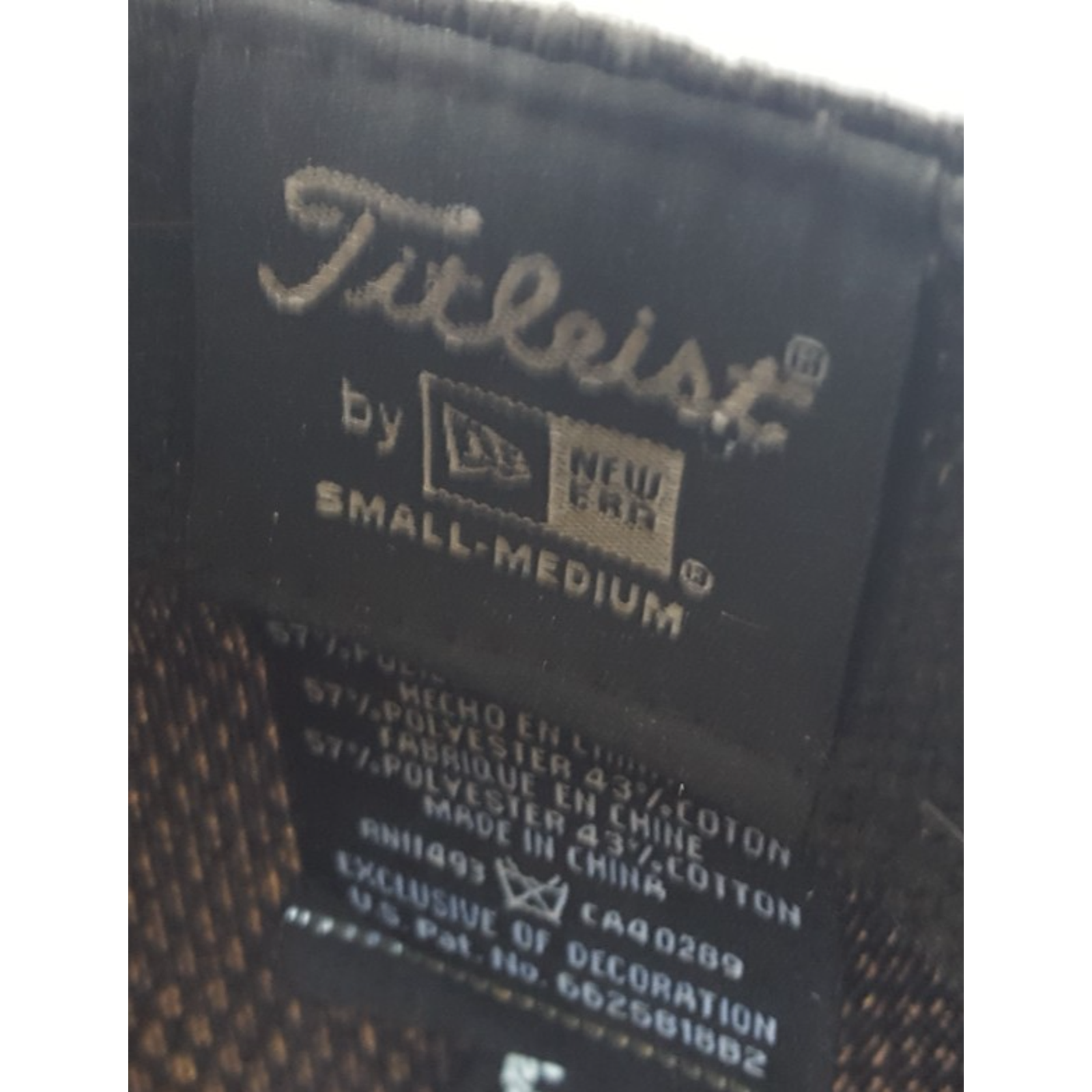 Titleist Pro V1 Footjoy Black Golf New Era Fitted Hat Size Small-Medium — image 5 of 6